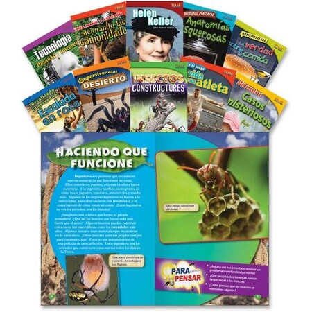 Shell Education Teacher Created Materials Informational Text Set 1, Spanish, Grade 4, 10PK SHL18384